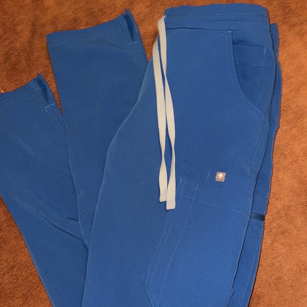 Royal Blue Figs Kade Scrubs Pants XXS